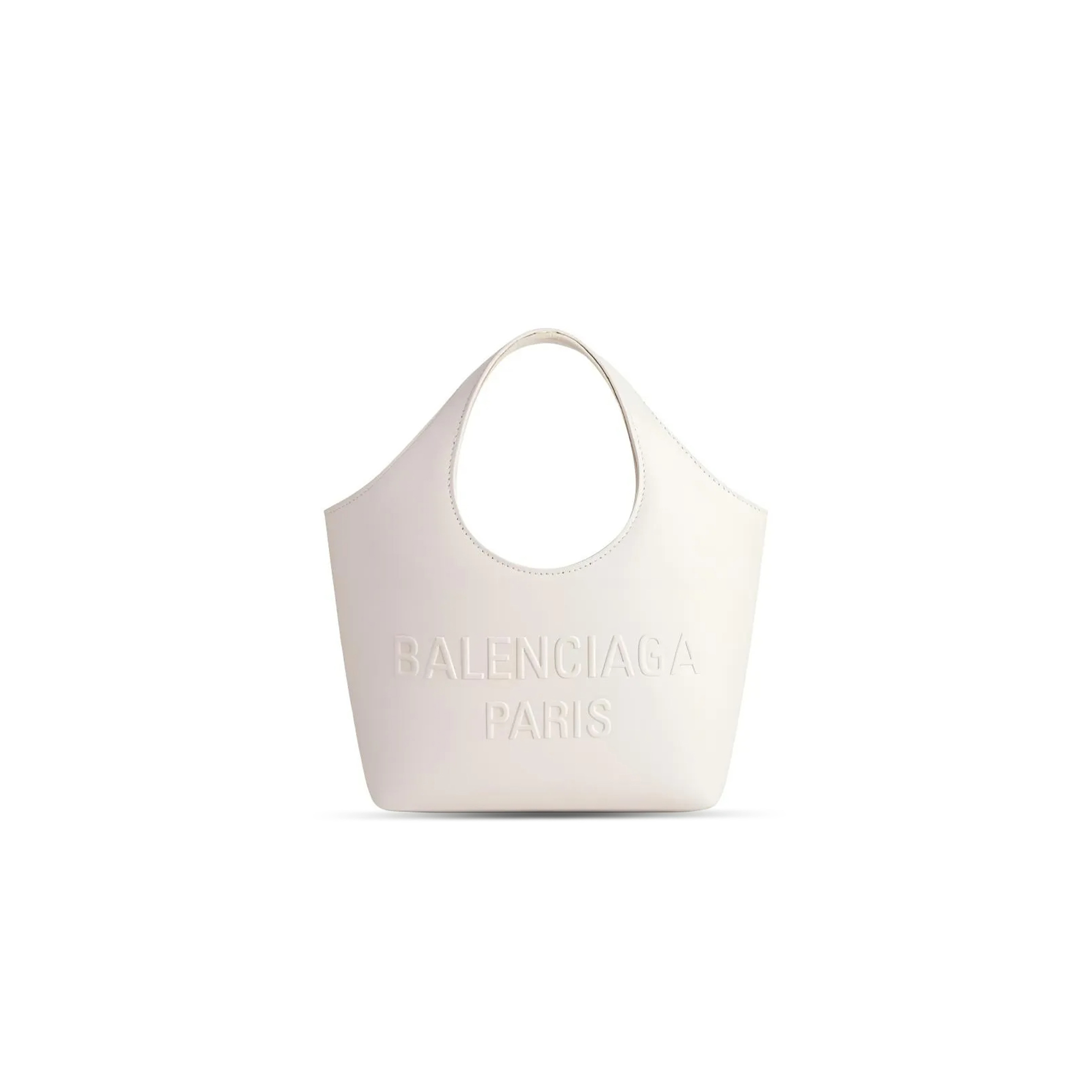 Ba1en*iaga women''s mary-kate tote bag small in white 7470362aaos9914 (23.9*23.9*10.9cm)